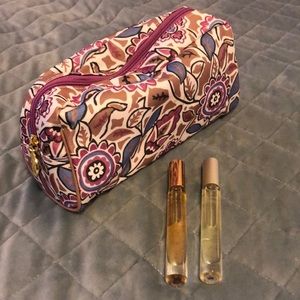 Estée Lauder rollerball and makeup bag bundle